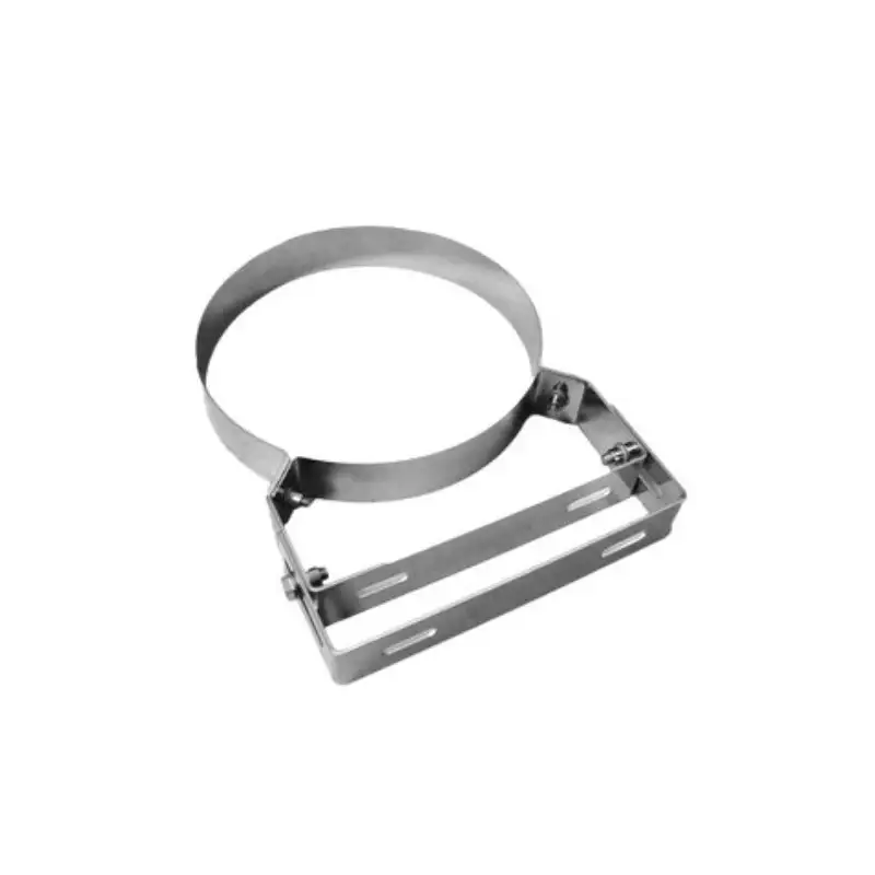 Bride Murale Réglable 50-100mm - Conduit Inox Double Paroi Isolé Ø 130mm Bride Murale Réglable 50-100mm - Conduit Inox Double Paroi Isolé Ø 130mm