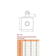 Solin pour Toit Plat ou Incliné Inférieur à 5° - Conduit Inox Double Paroi Isolé Ø 200mm