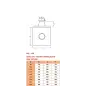 Solin pour Toit Plat ou Incliné Inférieur à 5° - Conduit Inox Double Paroi Isolé Ø 200mm Solin pour Toit Plat ou Incliné Inférieur à 5° - Conduit Inox Double Paroi Isolé Ø 200mm