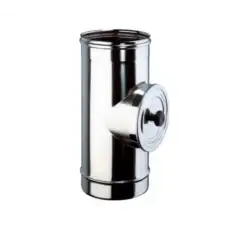 Élément d'Inspection Porte Ronde - Inox Simple Paroi Ø 130mm