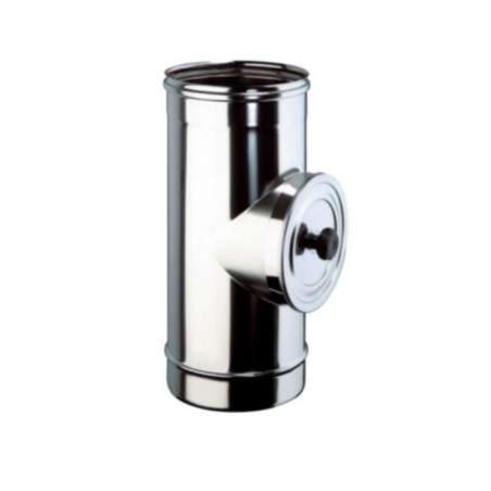 Élément d'Inspection Porte Ronde - Inox Simple Paroi Ø 130mm