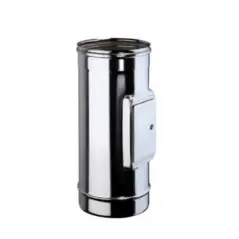 Élément de Recueil de Cendres - Inox Simple Paroi Ø 130mm