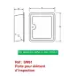 Porte pour Élément d'Inspection - Inox Simple Paroi Ø 130mm