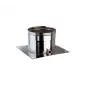 Plaque de Départ avec Purge Horizontale - Inox Simple Paroi Ø 130mm Plaque de Départ avec Purge Horizontale - Inox Simple Paroi Ø 130mm
