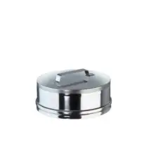 Tampon avec Poignée - Inox Simple Paroi Ø 130mm