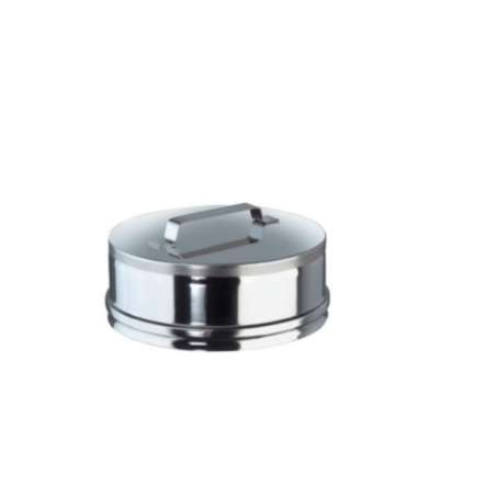 Tampon avec Poignée - Inox Simple Paroi Ø 130mm