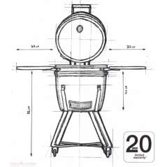 Barbecue KAMADO 60 XL Barbecook 