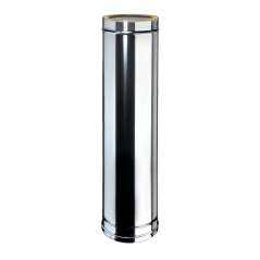 Élément Droit 1m - Conduit Inox Double Paroi Isolé Ø 80mm