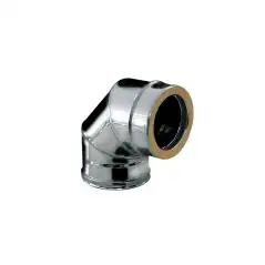Coude 90° Inox 316L Double Paroi Isolé Ø 80mm - Cheminé