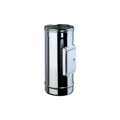 Élément de Recueil de Cendres Inox Simple Paroi Ø 100mm