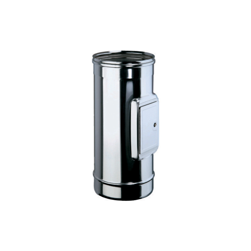 Élément de Recueil de Cendres - Inox Simple Paroi Ø 100mm Élément de Recueil de Cendres - Inox Simple Paroi Ø 100mm