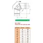 Coude 90° avec Trappe de Visite - Conduit Inox Simple Paroi Ø 150mm