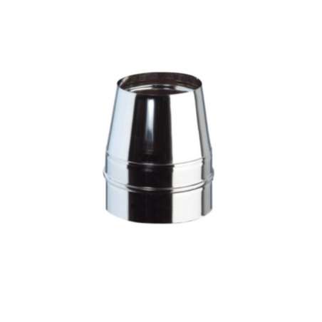 Cône de finition inox 316L simple paroi diamètre 150mm pour sortie de cheminée.
