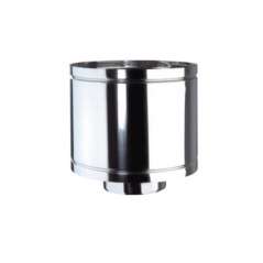 Finition anti-intempérie inox 316L simple paroi diamètre 150mm pour sortie de cheminée.