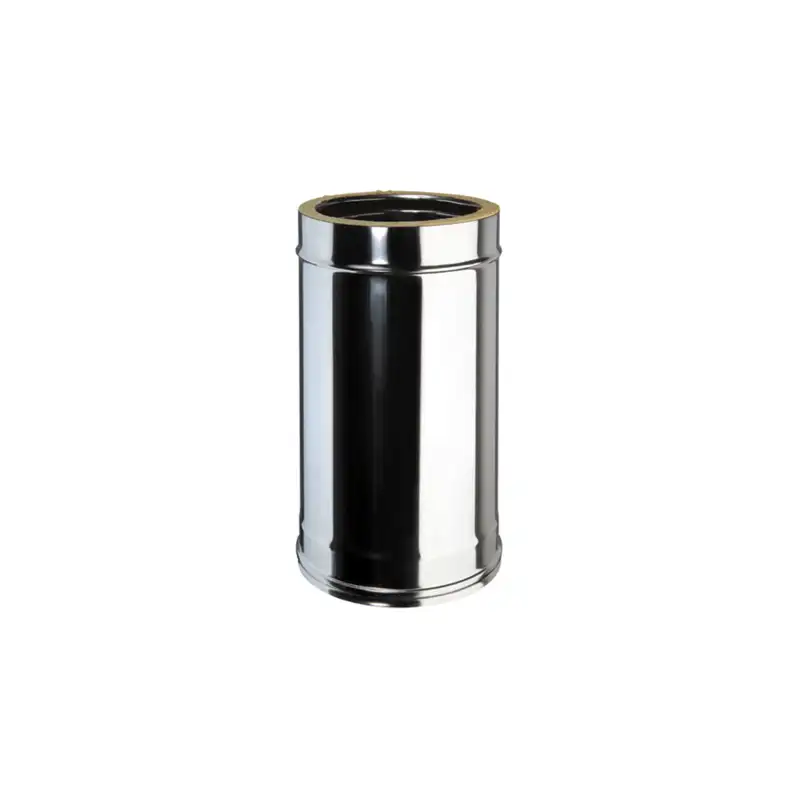 Élément Droit 0,33m - Conduit Inox Double Paroi Isolé Ø 80mm Élément Droit 0,33m - Conduit Inox Double Paroi Isolé Ø 80mm