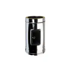 Élément Recueil Cendres Inox 316L Double Paroi Isolé Ø 80mm