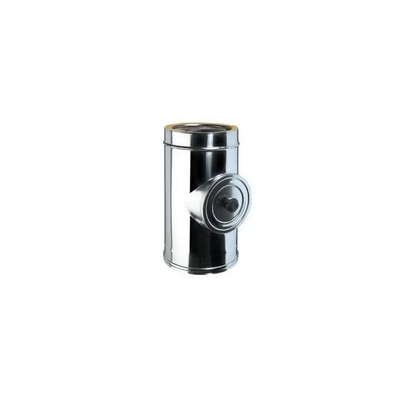 Élément d'Inspection Porte Ronde - Conduit Inox Double Paroi Isolé Ø 80mm