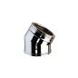Coude 30° - Conduit Inox Double Paroi Isolé Ø 150mm