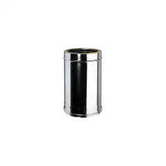 Élément Droit 0,33m Inox 316L Double Paroi Isolé Ø 150mm