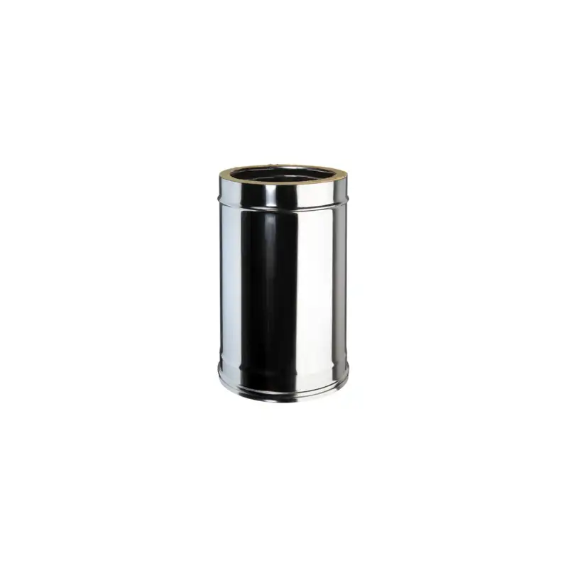 Élément Droit 0,33m - Conduit Inox Double Paroi Isolé Ø 150mm