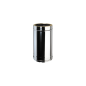 Élément Droit 0,5m - Conduit Inox Double Paroi Isolé Ø 180mm