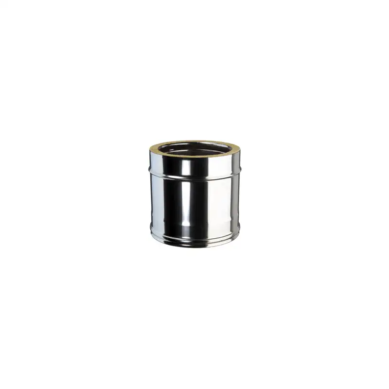 Élément Droit 0,25m - Conduit Inox Double Paroi Isolé Ø 180mm