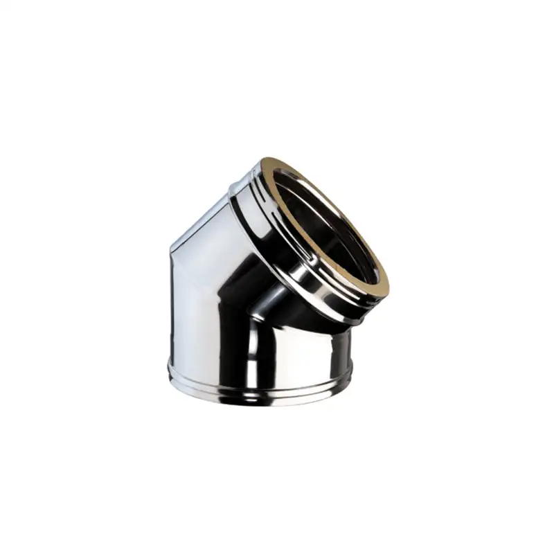 Coude 45° - Conduit Inox Double Paroi Isolé Ø 180mm