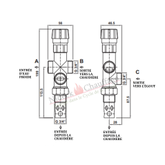 Soupape de Sécurité Thermique Regulus DBV1 Anti-Surchauffe - 97°C