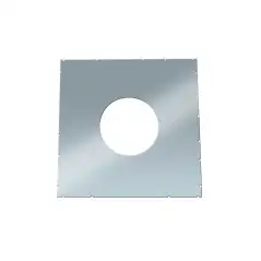 Plaque d'écart au feu pour conduit inox double paroi isolé Ø 200mm pour cheminée.