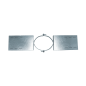 Support au Toit Galvanisé - Conduit Inox Double Paroi Isolé Ø 200mm