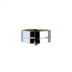 Purge avec récupérateur de condensats inox 316L double paroi isolé Ø 250mm pour conduit de cheminée.