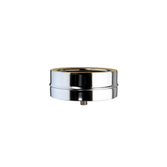 Purge avec récupérateur de condensats inox 316L double paroi isolé Ø 300mm pour conduit de cheminée.