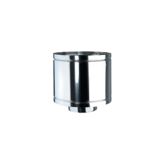 Finition anti-intempéries inox 316L double paroi isolé Ø 300mm pour sortie de cheminée.