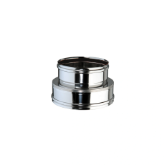 Élément de transition double paroi vers simple paroi inox 316L isolé Ø 300mm.