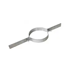 Schéma technique et dimensions du collier de suspension pour tubage souple Ø 80mm.