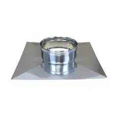 Plaque de finition haute inox 316L pour gaine flexible diamètre 80mm.