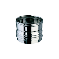 Raccord de transition mâle en inox pour jonction entre tube rigide et gaine flexible Ø 180mm.