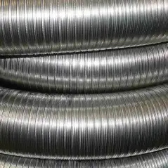 Tubage Flexible Inox 316L Double Peau Ø 300mm - Couronne 15 Mètres