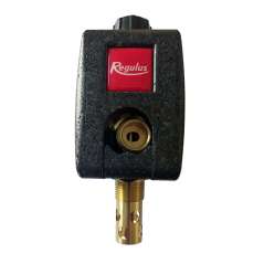 Soupape de sécurité thermique double effet Regulus DBV1 filetée G3/4" (20x27mm) avec sa coque d'isolation.