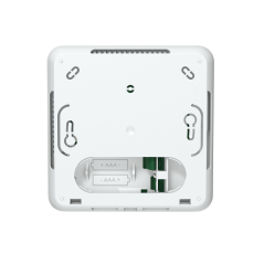 Face arrière du thermostat programmable avec logement pour 2 piles alcalines 1,5V type AAA LR03.