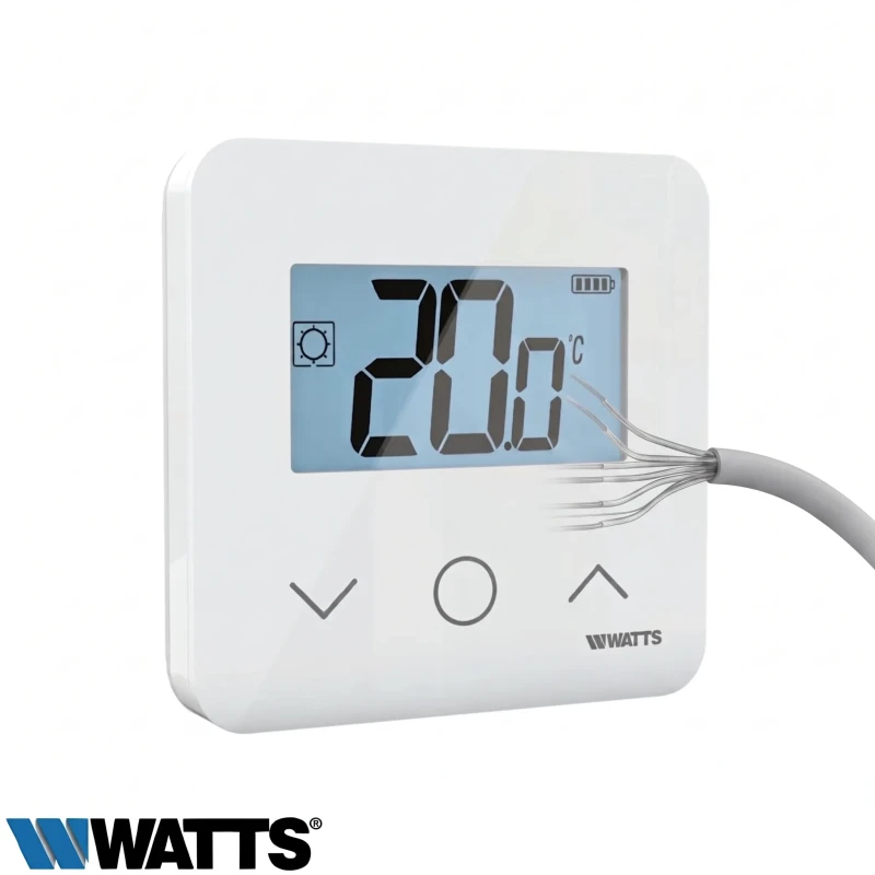 Thermostat Digital Filaire Watts WT-D03 HC Blanc - WATTS Vision Wired Thermostat Digital Filaire Watts WT-D03 HC Blanc - WATTS Vision Wired