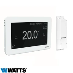 Kit smart thermostat connecté WiFi Watts BTK-ST03 RF blanc avec récepteur radio contact sec.