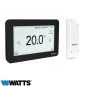 Kit Smart Thermostat Connecté WiFi Watts BTK-ST03 RF Noir + Récepteur - WATTS Vision System