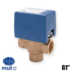 Vanne de zone motorisée 3 voies MUT filetée G1" (26x34mm) femelle avec servomoteur 230V.