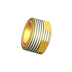 Raccord en laiton 1 pouce vers tube inox annelé DN20 pour capteur solaire thermique.