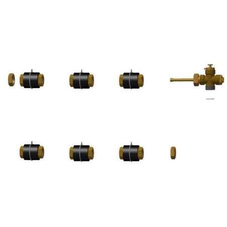 Ensemble raccordement 4 panneaux solaires