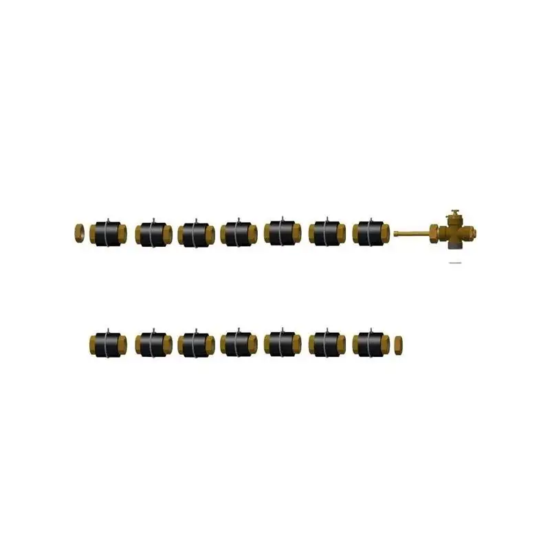 Kit de Raccordement Hydraulique pour 8 Panneaux Solaires G3/4" Kit de Raccordement Hydraulique pour 8 Panneaux Solaires G3/4"