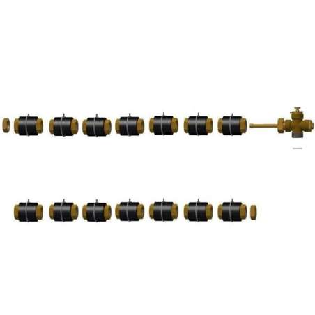 Ensemble raccordement 8 panneaux solaires