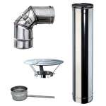 Cheminée Inox Simple Paroi