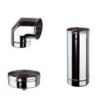 Cheminée Inox Simple Paroi 80mm